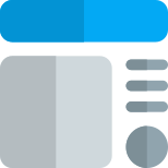 Different shapes of material layout template - mechanical drawing icon