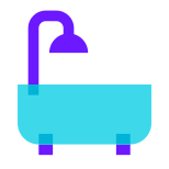 Dusche und Badewanne icon