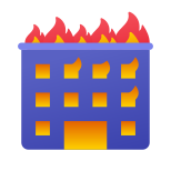 Building on Fire icon