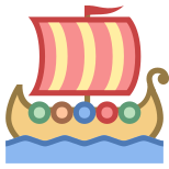 Navio viking icon