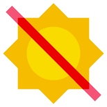 Não expor à luz solar icon