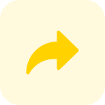 Forward email arrow icon