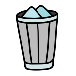 满的垃圾箱 icon