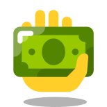 Деньги в руке icon