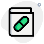 Course of Medical Science with a syllabus of medicine and drugs icon