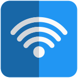 Wifi Signal for railway station and public use icon