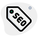 Seo lable with price tag isolated on a white background icon