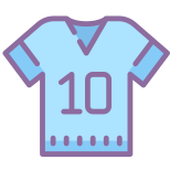 Camisa del jugador Filled icon