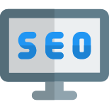 Seo enhancement of web content on computer icon