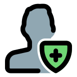 Securing the future of the user form online crime icon