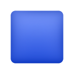 blaues Quadrat-Emoji icon