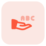Share a lesson with kids for basic alphabets icon