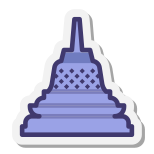 Stupa von Borobudur-Tempel icon
