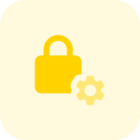 Internal settings for the high security lock icon