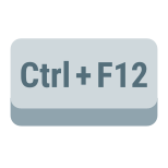 touche ctrl-plus-f12 icon