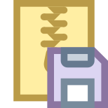 Zip-Archiv speichern icon