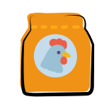 l'alimentation des poulets icon