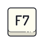 tecla f7 icon