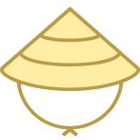 Sombrero asiático icon