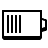 Наполовину заряженный аккумулятор icon