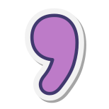 Comma icon