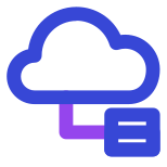 Cloud database tree icon