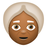 老婦人-中程度の濃い肌色 icon