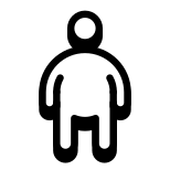 Homem gordo icon