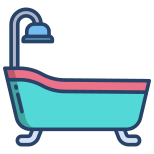 Dusche und Badewanne icon