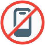 No Cell Phones icon