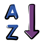 Clasificación por orden alfabético icon