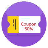 Coupon ausschneiden icon