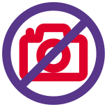 No camera access in a shopping mall icon