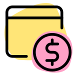 Monetization of web content with a dollar sign icon