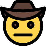 Neutral Face Cowboy icon