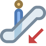 Escalator descendant icon