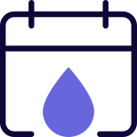 Calendar for availability of blood from other sources icon
