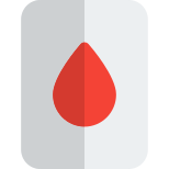 Blood and its constituents in its file isolated on a white background icon