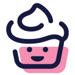 Petit gâteau kawaii icon