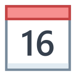 Calendar 16 icon