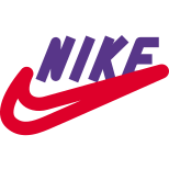 Nike an american multinational corporation - footwear, apparel, equipment, accessories, and services icon