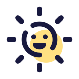 soleil souriant icon