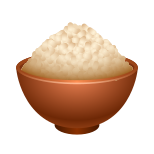 emoji de arroz cozido icon