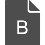 B File icon