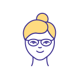 Woman In Eye Glasses icon