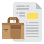 Briefcase and Newspaper icon