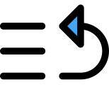 Sorting ascending order arrow list arrangement upward button icon