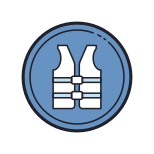 usar colete salva-vidas icon
