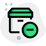Delivery Box remove from shipping address on online portal icon