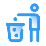 Descarte de lixo icon